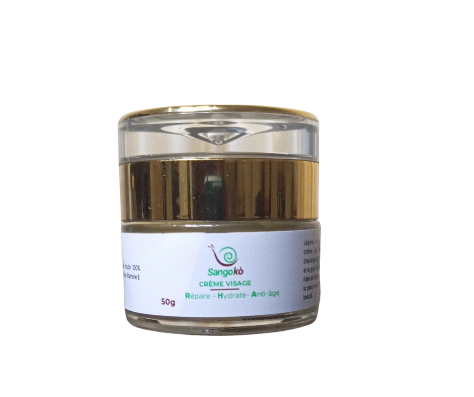 Crème Visage Purifiante et matifiante à la Bave d'Escargot Crème Visage Purifiante et matifiante à la Bave d'Escargot