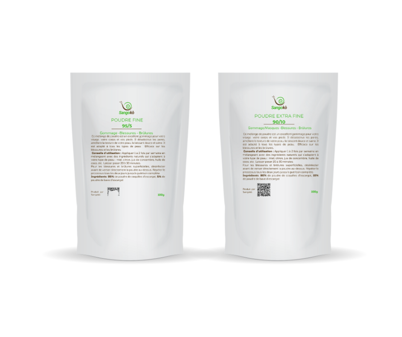 Poudre de Gommage 95/5 – Carbonate de Calcium & Bave d’Escargot – Exfoliant Naturel et Régénérant Poudre de Gommage 95/5 – Carbonate de Calcium & Bave d’Escargot – Exfoliant Naturel et Régénérant